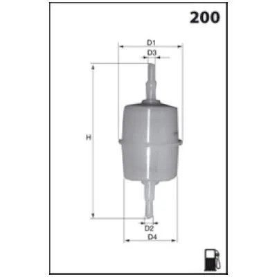 MECAFILTER ELE2092 Filtro Carburante Ultime Pezzi