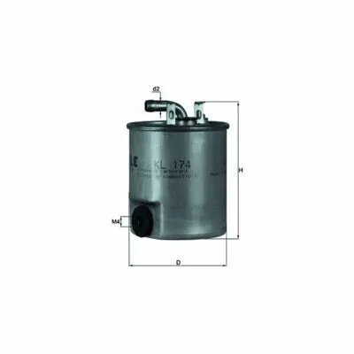 MAHLE KL 174 Filtro Carburante Reso Gratuito