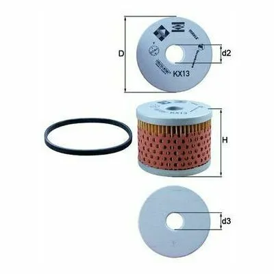 MAHLE KX 13D Filtro Carburante Saldi