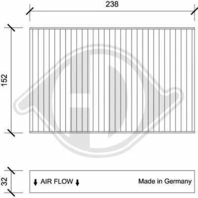 Affare DIEDERICHS Climate DCI1209 Filtro, Aria Abitacolo