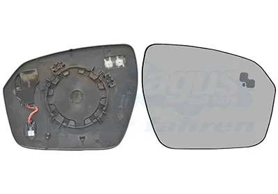 Nuova Collezione VAN WEZEL 0251836 - Vetro specchio, Specchio esterno ATP Autoricambi