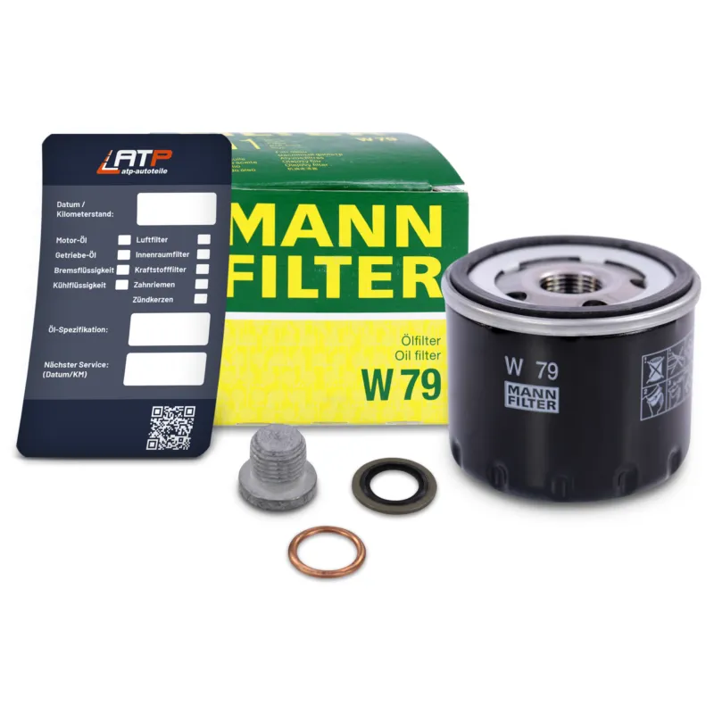 MANN-FILTER 10491378 - Filtro olio+vite+etichetta cambio olio ATP Autoricambi Solo Oggi