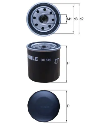 Acquista Ora MAHLE OC 534 - Filtro olio ATP Autoricambi