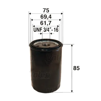 VALEO 586068 - Filtro olio ATP Autoricambi Spedizione Espresso