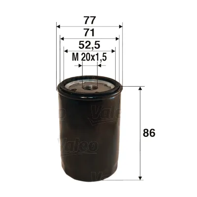 VALEO 586002 - Filtro olio ATP Autoricambi Promo Stagionale