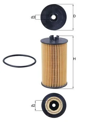 Prezzo Conveniente MAHLE OX 401D - Filtro olio ATP Autoricambi