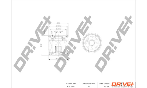 Offerta Lampo Dr!ve+ DP1110.11.0021 - Filtro olio ATP Autoricambi