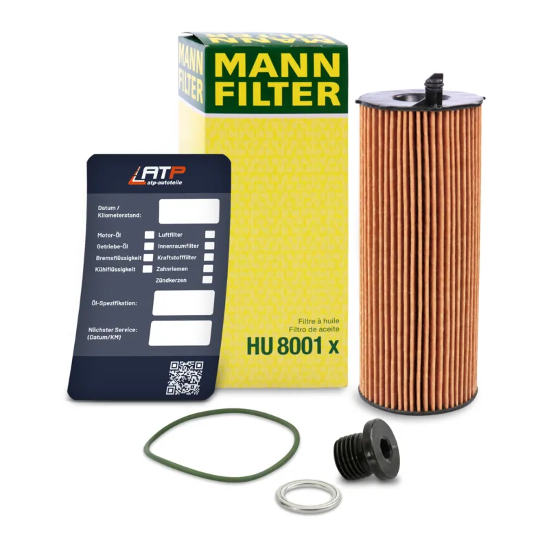 Prezzo Conveniente MANN-FILTER 10491607 - Filtro dell‘olio+vite+etichetta per il cambio dell‘olio ATP Autoricambi