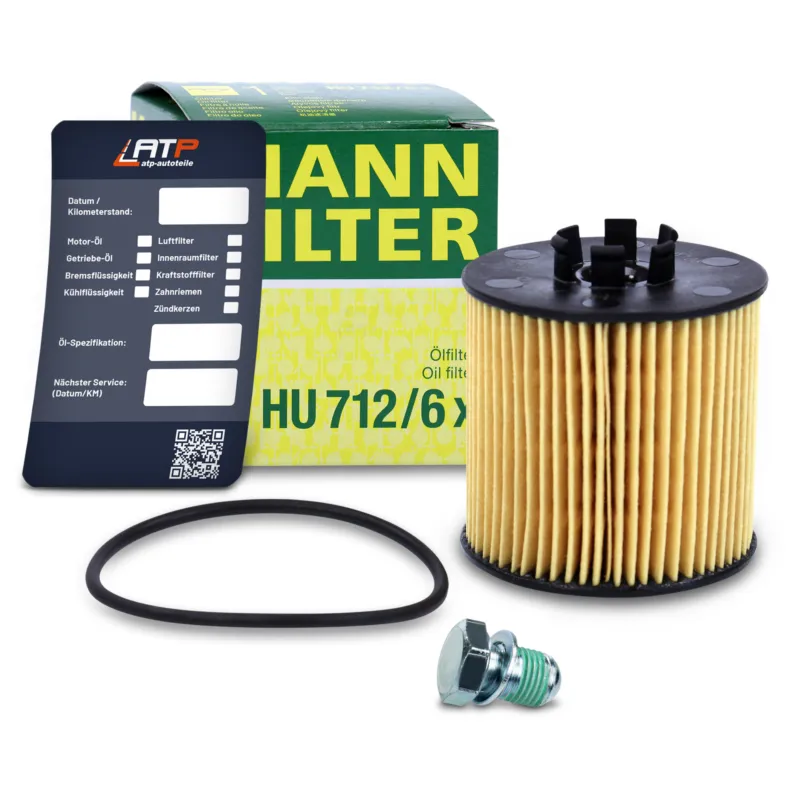 MANN-FILTER 10491330 - Filtro dell‘olio+vite+etichetta per il cambio dell‘olio ATP Autoricambi Offerta