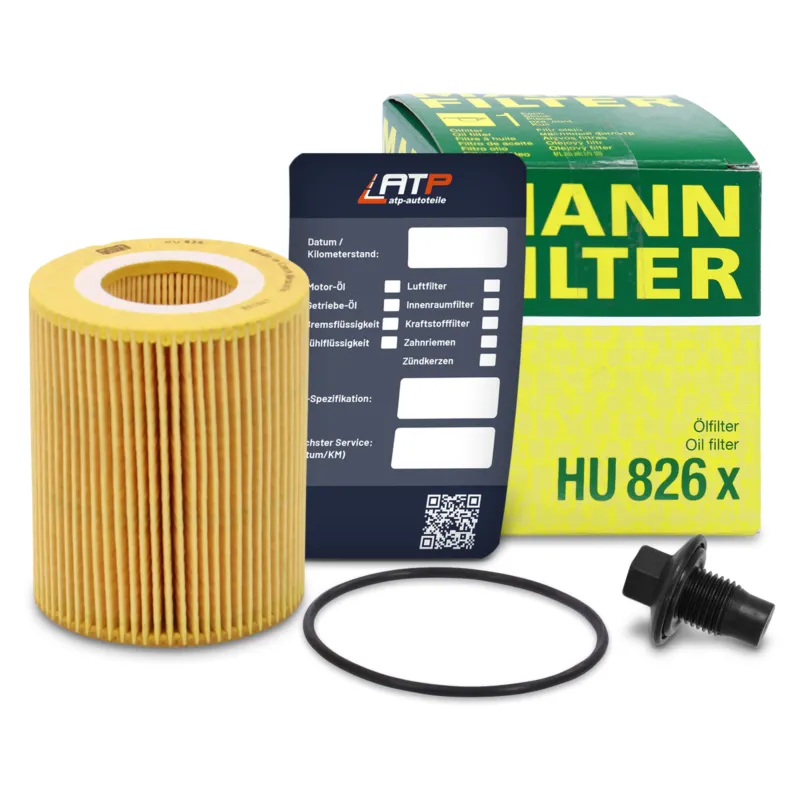 Solo Oggi MANN-FILTER 10492681 - Filtro dell‘olio+vite+etichetta per il cambio dell‘olio ATP Autoricambi