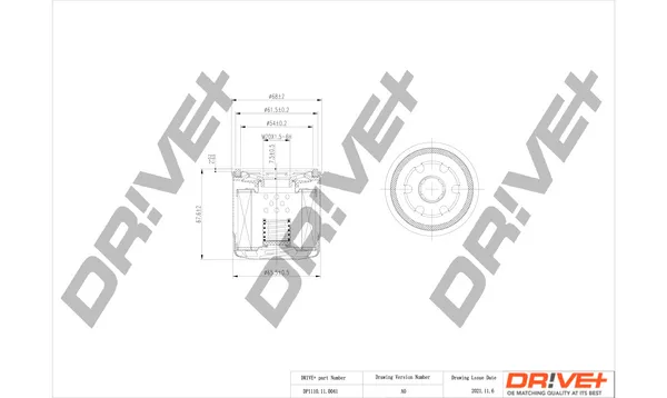 Super Prezzo Dr!ve+ DP1110.11.0041 - Filtro olio ATP Autoricambi