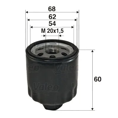VALEO 586011 - Filtro olio ATP Autoricambi Sconto