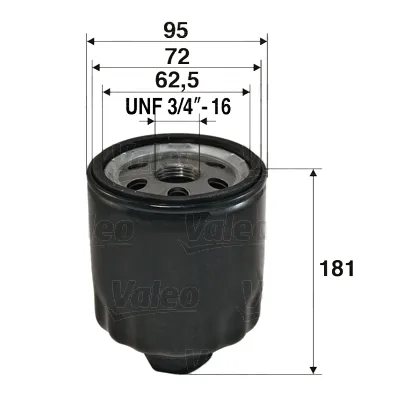 VALEO 586056 - Filtro olio ATP Autoricambi A Buon Prezzo