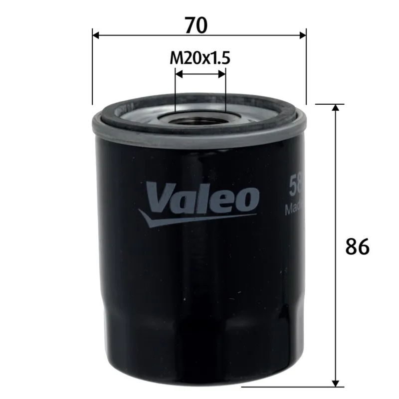 VALEO 586177 - Filtro olio ATP Autoricambi Scelto Dai Clienti