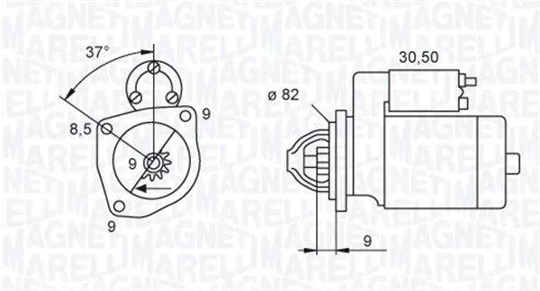 MAGNETI MARELLI 063721045010 - Motorino d‘avviamento ATP Autoricambi Novità