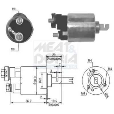 Consegna Rapida MEAT & DORIA 46052 - Elettromagnete, Motore d‘avviamento ATP Autoricambi