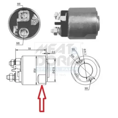 Prezzo Conveniente MEAT & DORIA 46085 - Elettromagnete, Motore d‘avviamento ATP Autoricambi