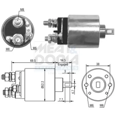 Affare MEAT & DORIA 46122 - Elettromagnete, Motore d‘avviamento ATP Autoricambi