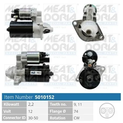 MEAT & DORIA 5010152 - Motorino d‘avviamento ATP Autoricambi Prezzo Conveniente