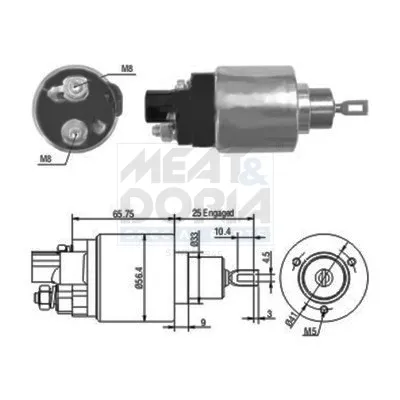 MEAT & DORIA 46070 - Elettromagnete, Motore d‘avviamento ATP Autoricambi Reso Gratuito
