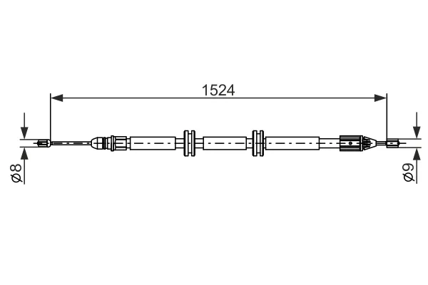 Prezzo Conveniente BOSCH 1 987 482 888 - Cavo comando, Freno stazionamento ATP Autoricambi