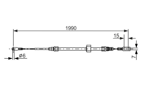 Scelto Dai Clienti BOSCH 1 987 477 854 - Cavo comando, Freno stazionamento ATP Autoricambi
