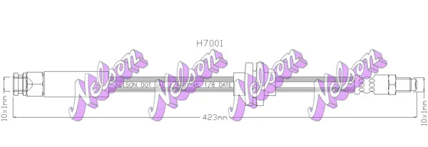 KAWE H7001 - Flessibile del freno ATP Autoricambi Prezzo Conveniente