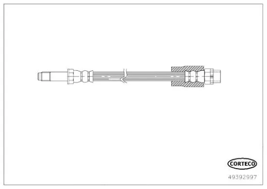 Quantità Limitata CORTECO 49392997 - Flessibile del freno ATP Autoricambi