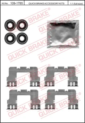 QUICK BRAKE 109-1785 - Kit accessori, Pastiglia freno ATP Autoricambi Compra Oggi Stesso