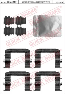 Saldi QUICK BRAKE 109-1872 - Kit accessori, Pastiglia freno ATP Autoricambi