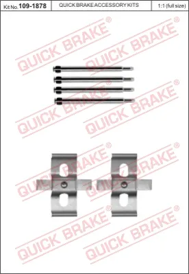 QUICK BRAKE 109-1878 - Kit accessori, Pastiglia freno ATP Autoricambi Compra Adesso