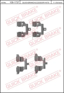 QUICK BRAKE 109-1737 - Kit accessori, Pastiglia freno ATP Autoricambi Bestseller