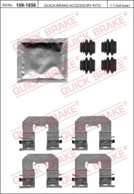 Promo Stagionale QUICK BRAKE 109-1856 - Kit accessori, Pastiglia freno ATP Autoricambi