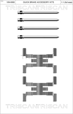 TRISCAN 8105 151354 - Kit accessori, Pastiglia freno ATP Autoricambi Spedito Oggi