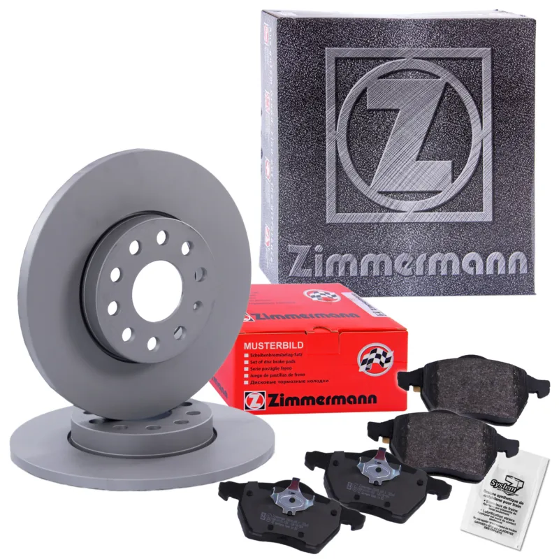 ZIMMERMANN 10697767 - Dischi freno + pastiglie freno asse posteriore ATP Autoricambi Offerta Limitata