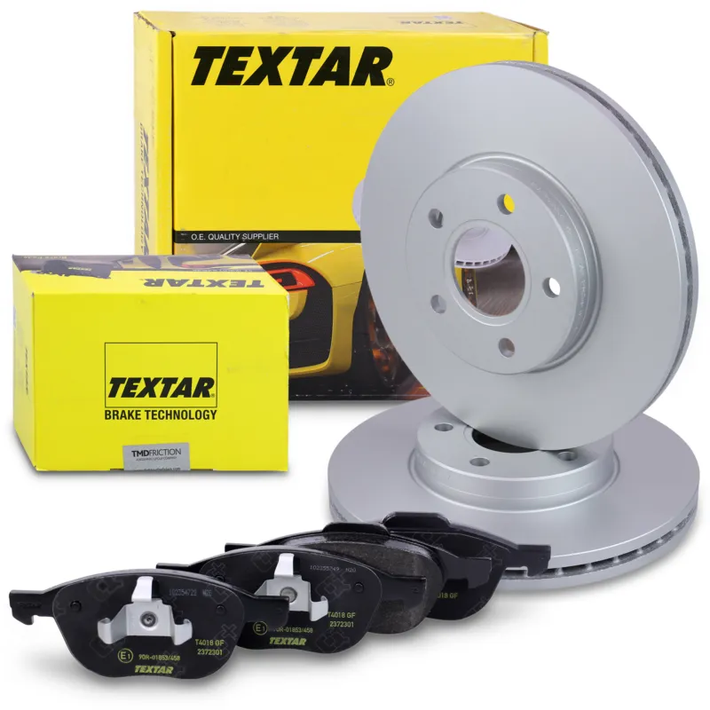 Professionale TEXTAR 40379554 - Dischi freno + pastiglie freno anteriori ATP Autoricambi