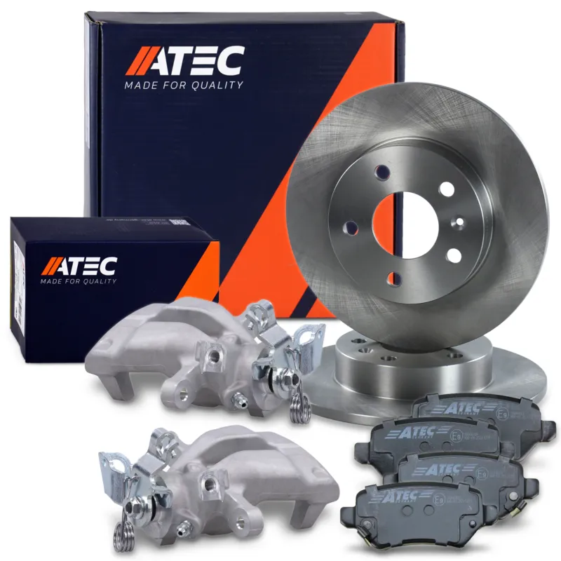 ATEC 40579876 - 2x disco freno + pastiglie + pinze freno asse posteriore ATP Autoricambi Spedito Oggi