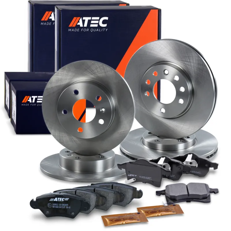 ATEC 40578935 - Dischi freno + pastiglie freno Anteriore + Posteriore ATP Autoricambi Spedizione Espresso
