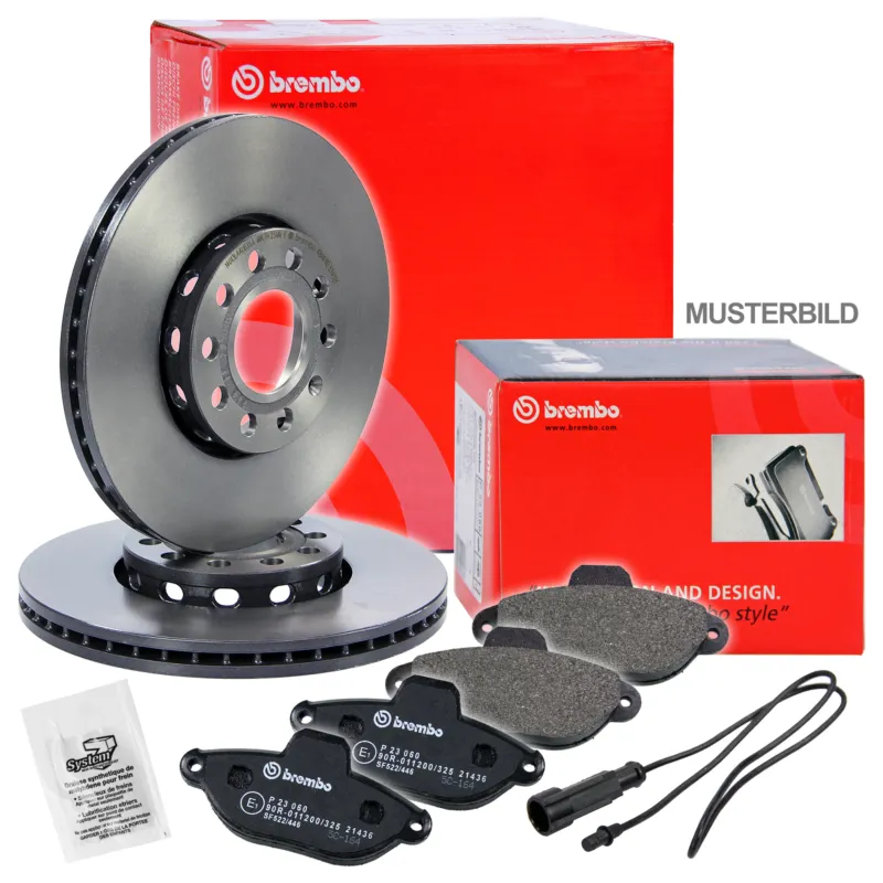BREMBO 10698163 - Dischi freno rivestiti+pastiglie freno anteriori ATP Autoricambi Bestseller