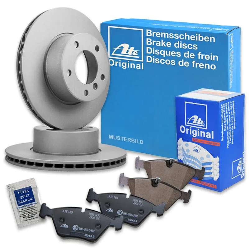 ATE 10696636 - Dischi freno+pastiglie freno asse anteriore Ventilato ATP Autoricambi A Buon Prezzo