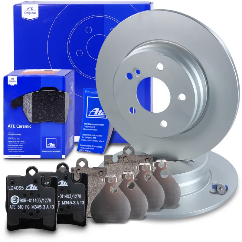ATE 10696365 - Dischi freno+pastiglie in ceramica Posteriore completo ATP Autoricambi Prezzo Scontato