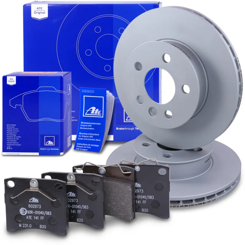 ATE 10697244 - Dischi freno+pastiglie freno asse anteriore Ventilato ATP Autoricambi Compra Online
