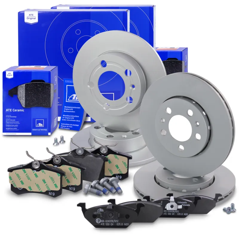 Novità ATE 40978733 - Dischi freno +pastigliefreno CERAMICHEanteriori+posteriori ATP Autoricambi