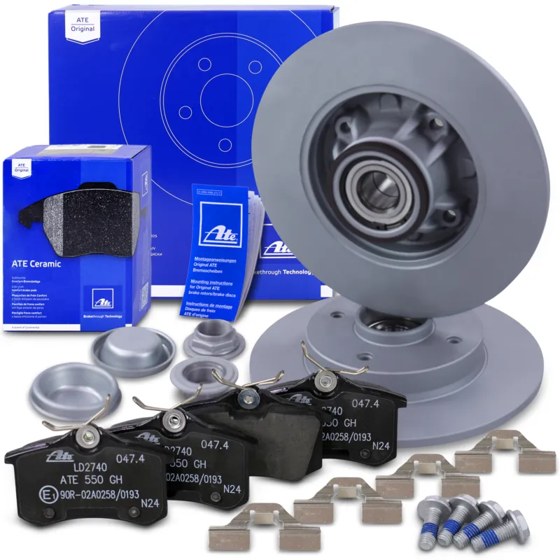 Offerta Speciale ATE 40985183 - Dischi freno con anello ABS +pastigliefreno posteriori CERAMICHE ATP Autoricambi