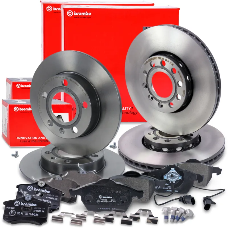 BREMBO 40436907 - Dischi freno + pastiglie freno anteriori e posteriori ATP Autoricambi Ultime Pezzi