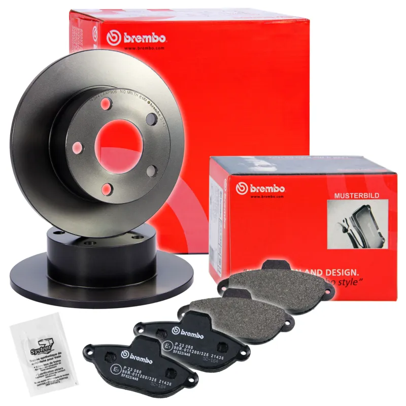BREMBO 10698039 - Dischi freno rivestiti+pastiglie freno posteriori ATP Autoricambi Soddisfatti O Rimborsati