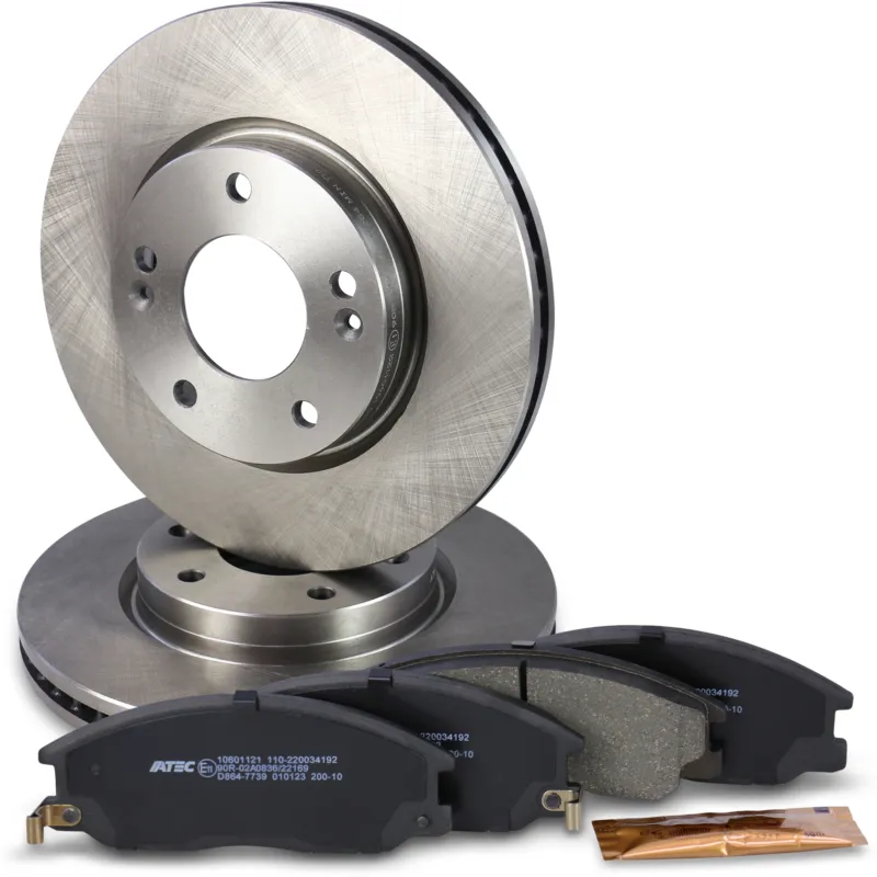 BESTPRICE 10601124 - Dischi freno+pastiglie freno asse anteriore Ventilato ATP Autoricambi Non Perdere