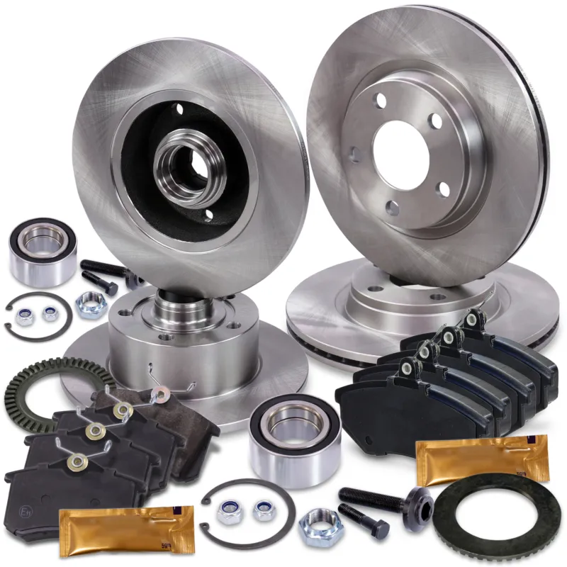 Compra Adesso BESTPRICE 10604100 - Set completo dischi freno+pastiglie freno anteriori+posteriori ATP Autoricambi