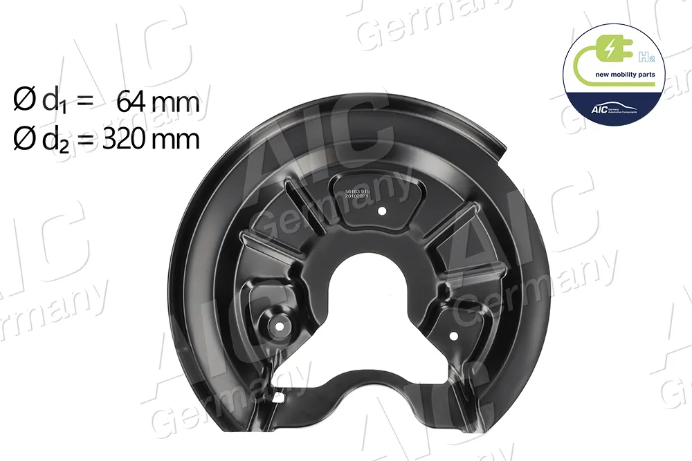 AIC 56163 - Lamiera paraspruzzi, Disco freno ATP Autoricambi Promo Stagionale