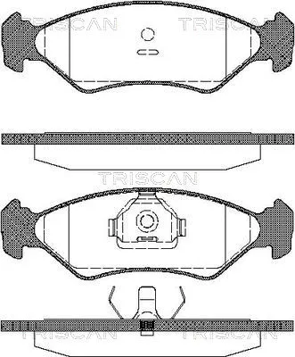 TRISCAN 8110 16918 - Kit pastiglie freno, Freno a disco ATP Autoricambi Soddisfatti O Rimborsati